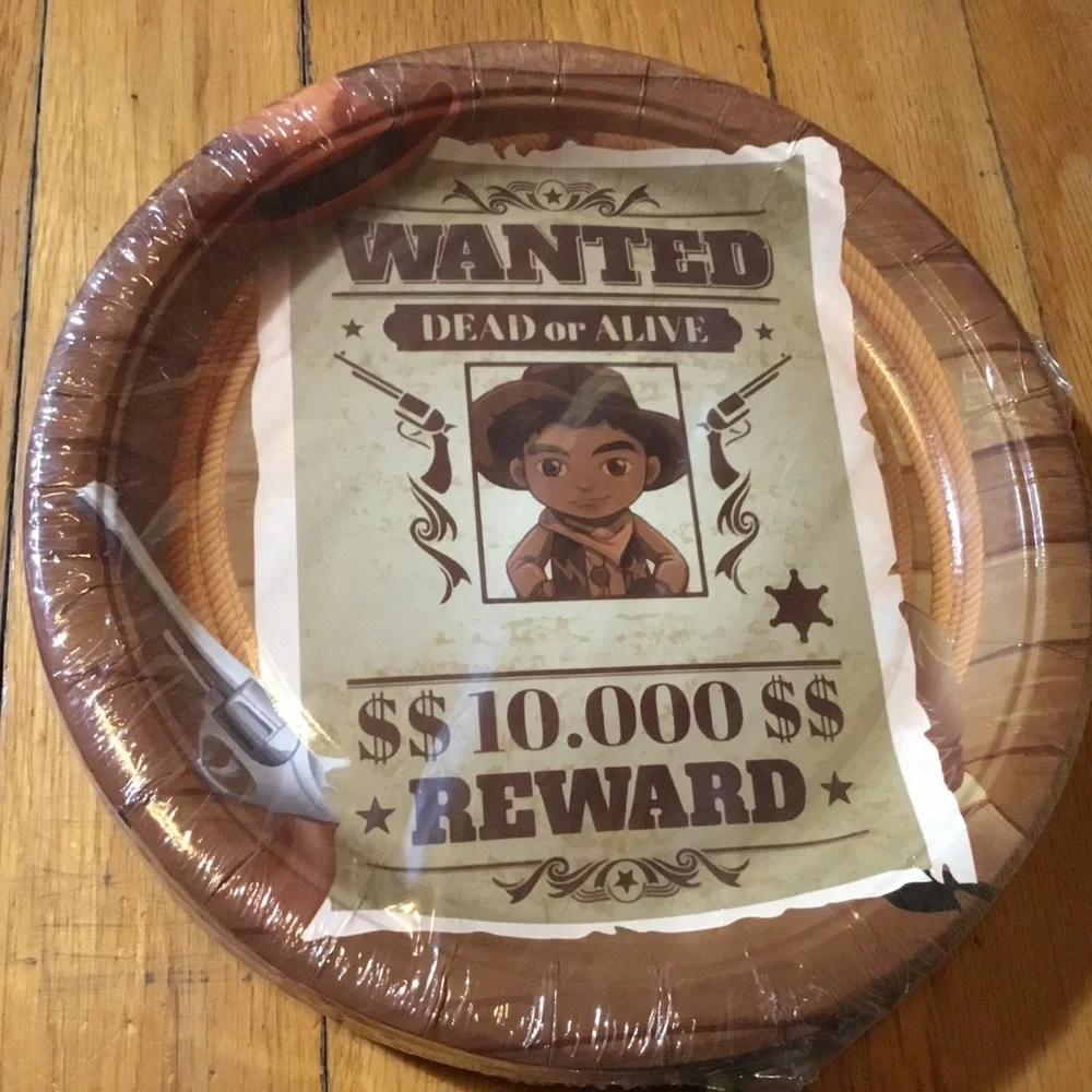 Western Cowboy Party Supplies Set